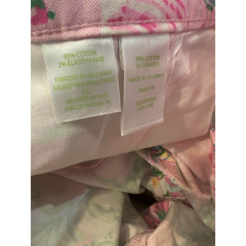 Lilly Pulitzer Buttercup Scalloped Shorts Multi-Color Floral Women's Size 2 - Picture 5 of 8